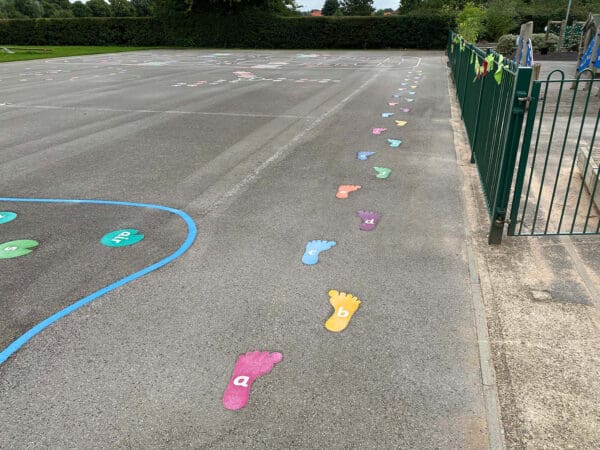 Alphabet-Footprints-Playground-Marking