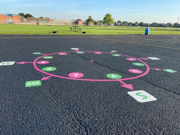 Compass-Clock-Playground-Marking-4