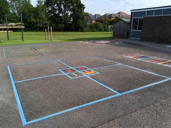 King-Square-4m-Playground-Marking