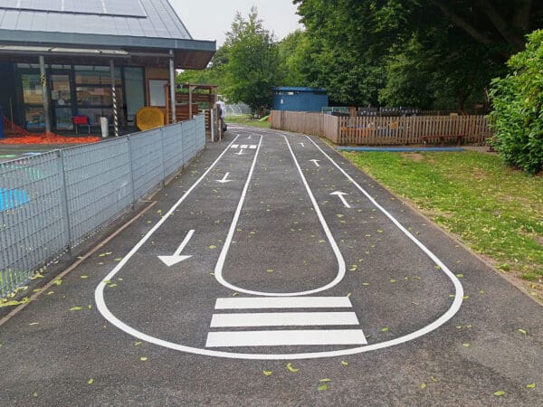 One-Way-Roadway-and-Zebra-Crossing-Playground-Marking