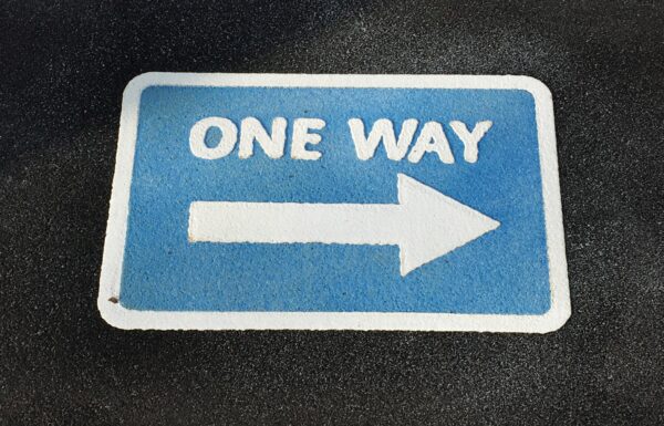 One Way Sign Playground Marking
