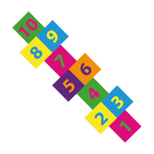 Playground Marking 300mm Solid Hopscotch