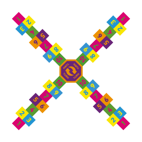 Playground-Marking-4-Way-Hopscotch-400mm