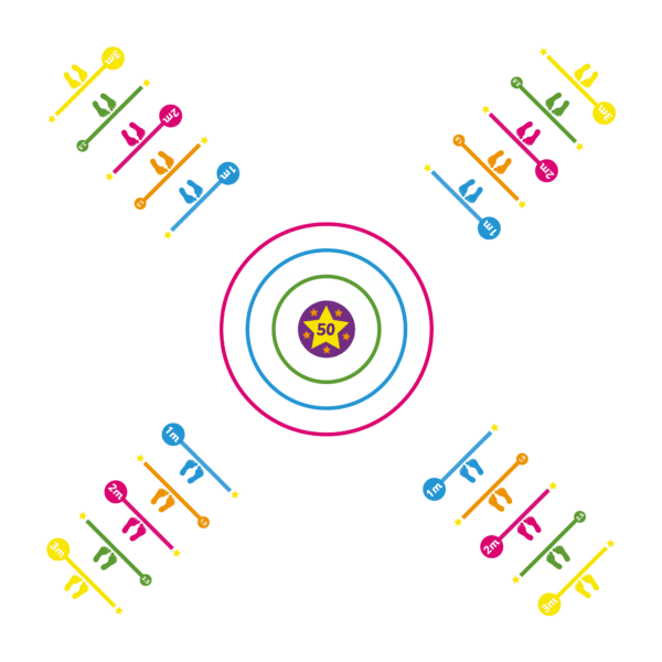 Playground-Marking-4-Way-Target