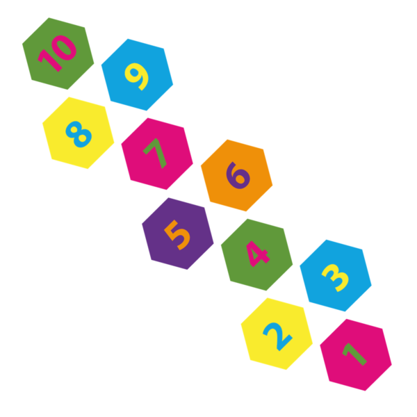 Playground Marking Hexagon Hopscotch