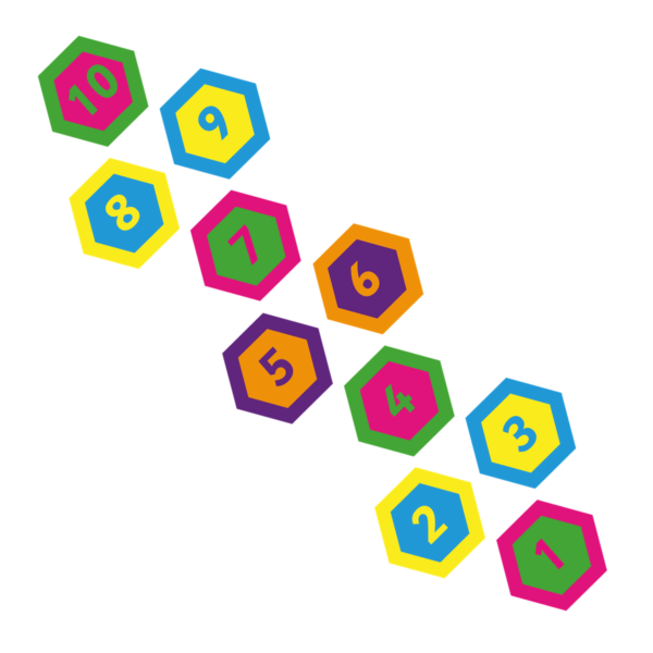 Playground Marking Hexagon Twin Hopscotch 300mm