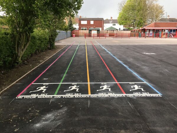 Running Track Playground Marking