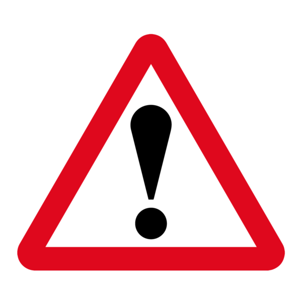 Hidden Dip Warning Sign