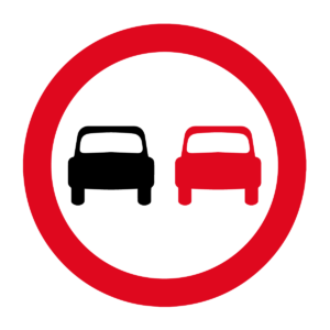 No Overtaking Sign
