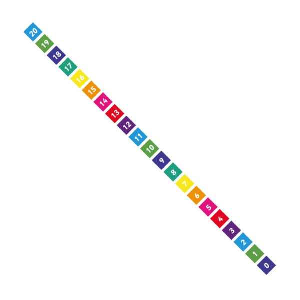 Number Ladder 0-20 Solid Playground Marking