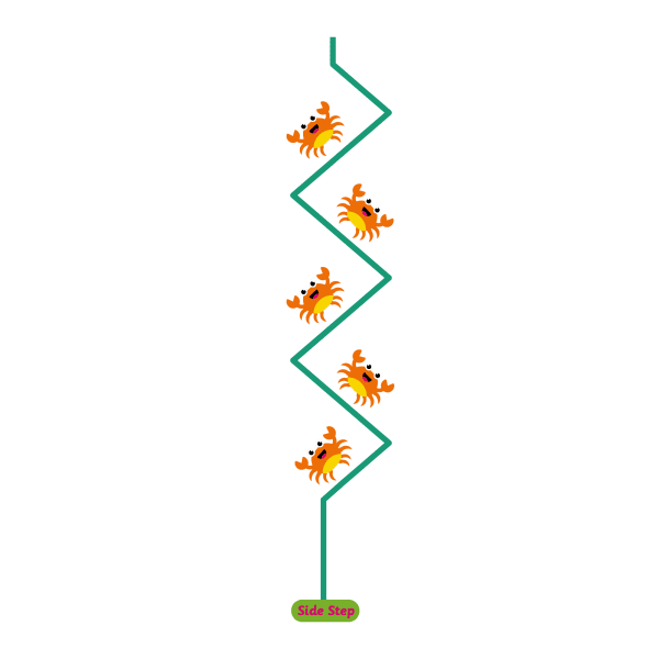 Playground-Marking-Crab-Side-Step-Station
