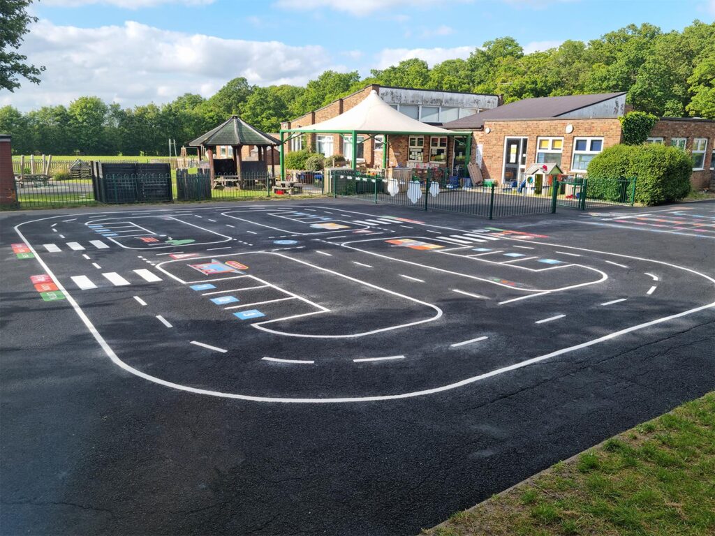Two-Way-Roadway-Playground-Marking