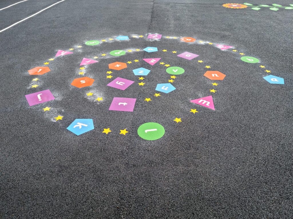 a-z-Spiral-Playground-Marking