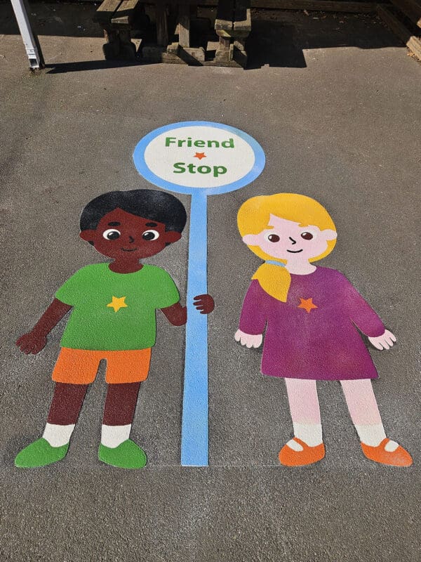 Friendship-Stop-2-Characters-Playground-Marking