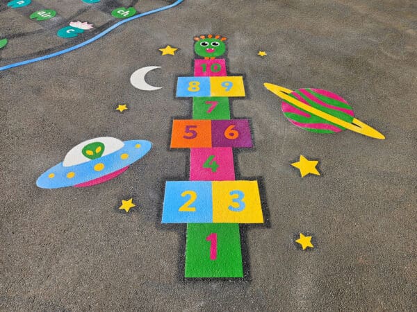 Alien-Hopscotch-Playground-Marking