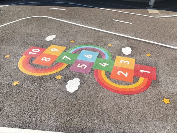 Rainbow-Hopscotch-Playground-Marking